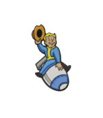 vault boy riding bomb pin badge limited edition.jpeg