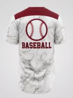 Custom Pinstripe Full-Button Baseball Jersey - Image 2