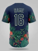Custom Sublimated Full-Button Baseball Jersey - Image 2